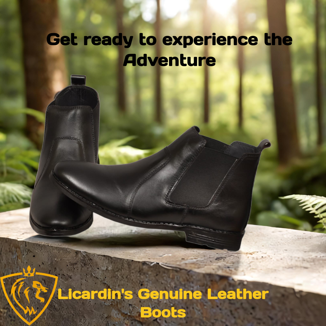 Li Cardi Leather Chelsea Boots For Men